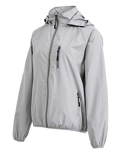 Image of Women's Lightweight Waterproof Jacket Packable Windbreaker Running Coat