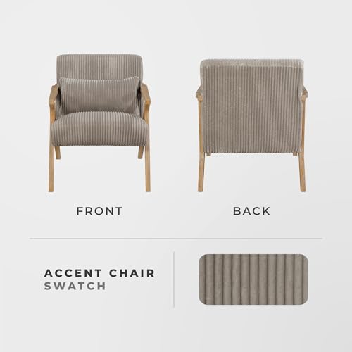 Sillón Plegable Tela Peluche Taupe miniatura 5
