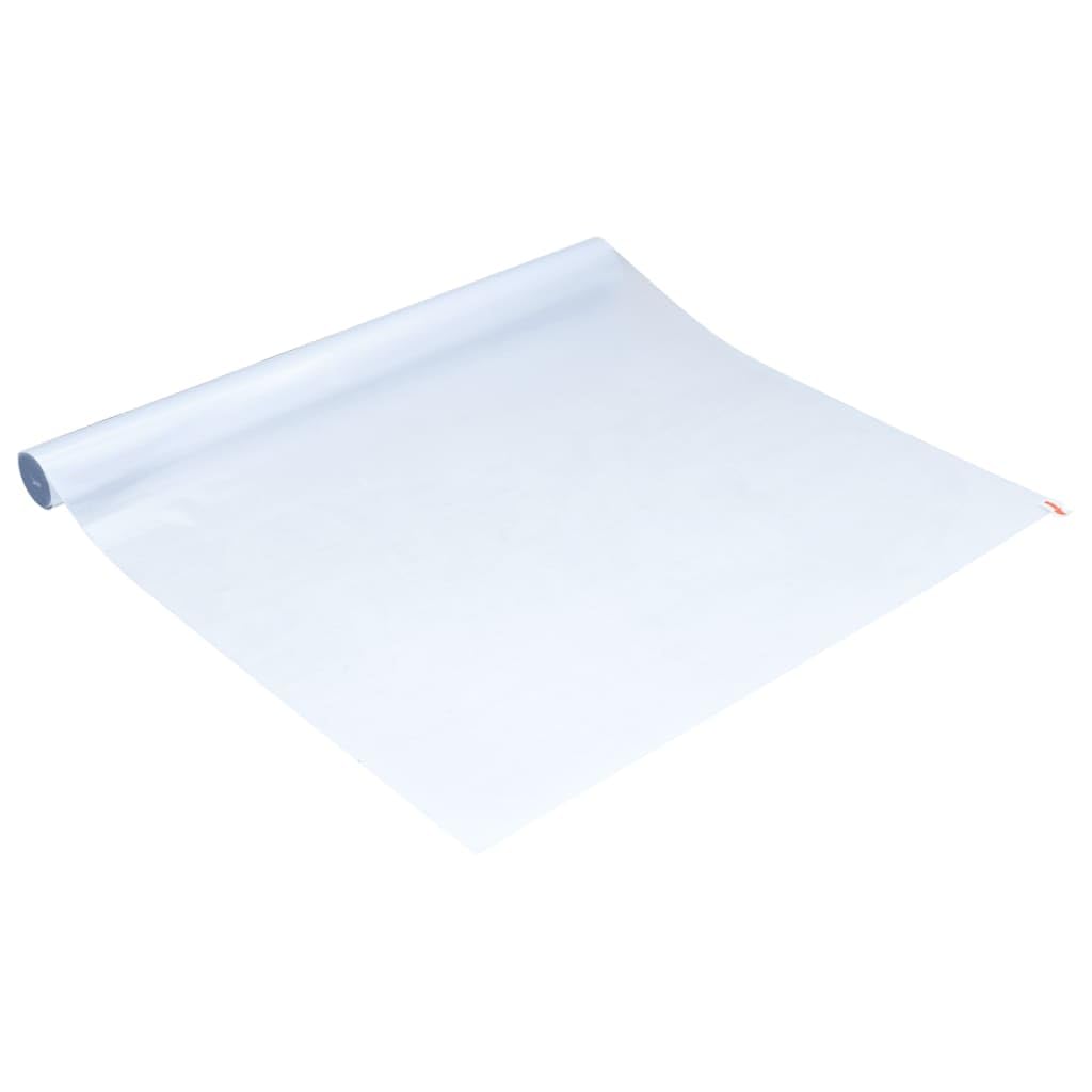 Film de fenêtre statique gris mat 90 x 1000 cm - En PVC - Opaque - En verre dépoli - Découpable - Pour salle de bain, chambre à coucher, salon, bureau - Avec protection UV