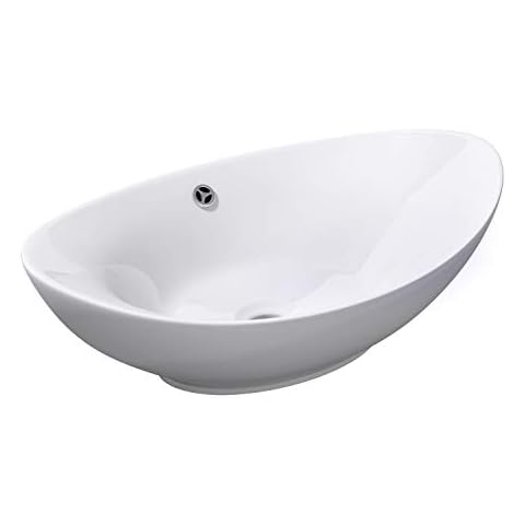 Durovin Bathrooms Oval Countertop Basin with Overflow Cover