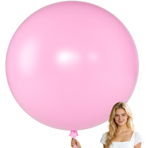 Image of KALOR Pink Giant 36 Inch 9pcs Large Latex Balloons