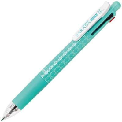 Zebra - Sarasa Multi 0.5 - Four Colors (Black, Red, Blue, Green) Gel Ballpoint Pen 0.5mm + Mechanical Pencil 0.5mm - Blue Green (Japan Import)