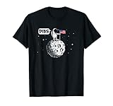 DIBS Flag On Moon Astronaut Space T-Shirt