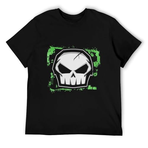 Image of MQTFashFB No Fear Mens Core Graph T Shirt Short Sleeve Casual Black