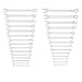 GEARWRENCH 30 Piece 12 Point Long Pattern Combination SAE/Metric Wrench Set with Wrench Racks (1/4-1 in., 8-22 mm) - 81937