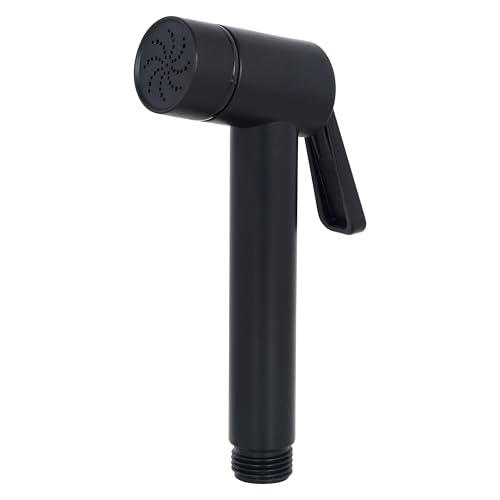 Image of SAM Trona Health Faucet Set Water Saving Health Faucet 1 Meter Flexible Hose and Wall Mount for Toilet Black| Jet Spray
