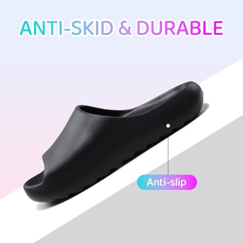 Image of Cloud Slides for Kids,Boys Girls Shower Slippers Bathroom Pool Sandals,Toddler Home House Open Toe Comfy Thick Sole Slippers,Summer Non-Slip Beach Shoes