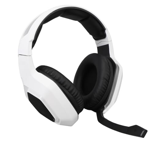 Casque de jeu sans fil SEAFRONT blanc avec réduction de bruit active et câble 3.5mm pour PS5