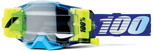 100% Armega Forecast Adult Off-Road Motorcycle Goggles - Blue/Clear/One Size