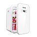 Mini Frigo con Pannello in Vetro,25L Frigorifero Congelatore Portatile Frigoriferi,Silenzioso,per dormitorio Studentesco in affitto,Bianco