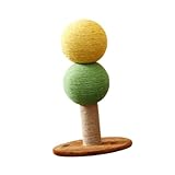 Baoblaze Cat Scratching Post Toy Kitten Scratcher Furniture Protector Kitten Scratch Post Supplies for Indoor Cats Sleeping, Double Ball