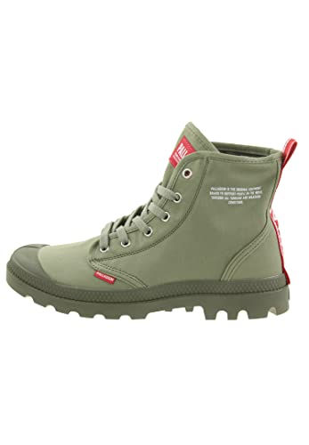 Palladium Unisex Pampa Dare Hi-Top Trainers, Green Olive Night K78, 13 Wide Us Men #TOP2