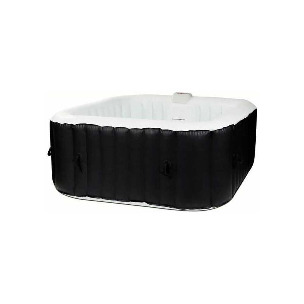 Spa gonflable SUNSPA - AC02 - 185 x 65 cm - 6 places - Carr� (Livr� avec filtre, cadenas, tapis de sol et couverture)