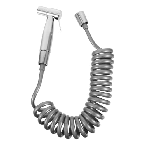 DOITOOL 1 juego Rociador de Bidé para Inodoro con Manguera de Accesorio de Limpieza Multifuncional para Baño y Cocina para Baño de Mascotas y Limpieza Presión Acero Inoxidable y PU