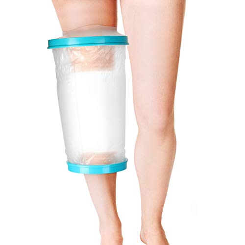 Doact Knee Cast Cover for Shower Bath, Waterproof Cast Protector Keep Cast Bandage