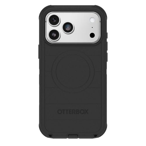 OtterBox iPhone 17 Pro Max Defender Pro Series Case - Black - Tough, Rugged & Durable iPhone Case, Snaps on MagSafe