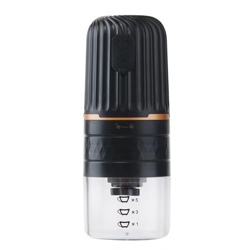 Uxsjakjsd Molinillo de Café Portátil - Molinillo Automático Recargable por USB con Funciones de Máquina de Espresso para Viajes y Uso Doméstico.
