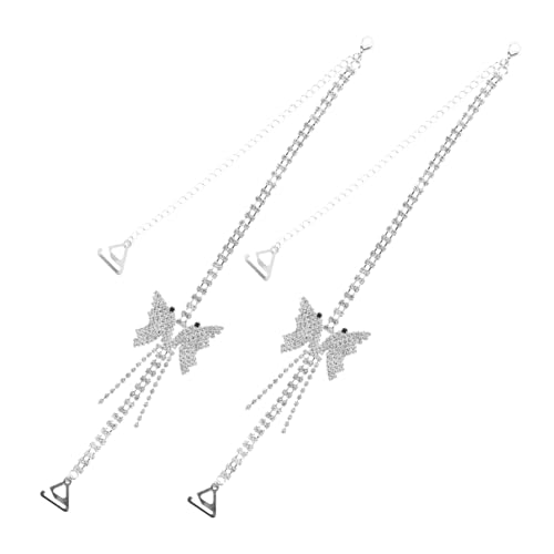 Porte-sangles de sous-vêtements avec strass et sangle jarretelles réglable
