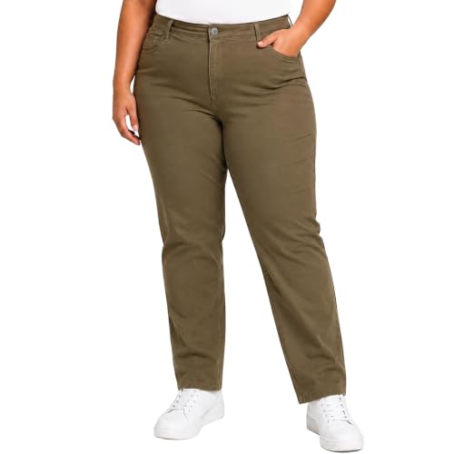 Dickies womens Perfect Shape Twill Skinny 4 Pocket Pant Khakis, Rinsed Oxford Stone, 20 US - image 1
