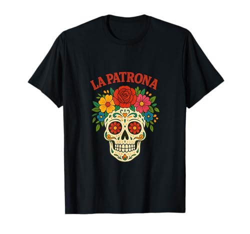 La Patrona-Calavera mexicana mujer divertida regalo mamá Camiseta