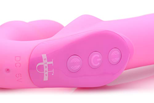 Strap U Urge Silicone Strapless Strap On With Remote, Pink (Af706) #TOP6