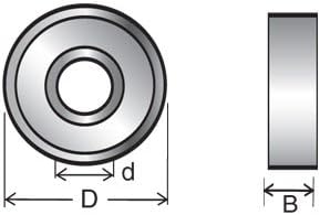 Amana Tool - 47745 Ball Bearing Guide 1" Dia x 1/2 Inner Dia x 5.7mm Height