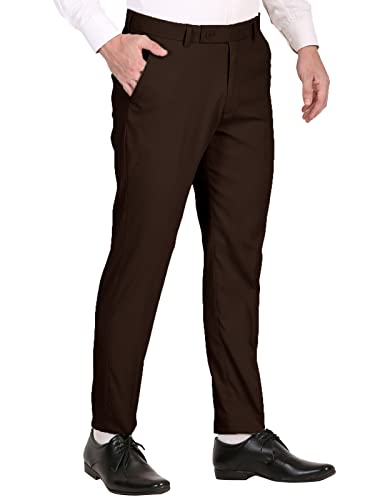 Image of Slim Fit Formal Trouser for Gents - Polyester Viscose Formal Pants for Men - Office Formal Pants for Men - Bottoms for Boys