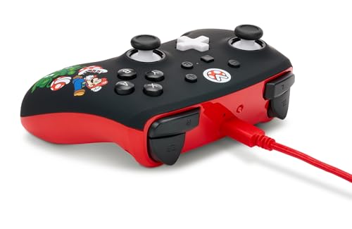 Image of PowerA Enhanced Wireless Controller for Nintendo Switch /Switch 2 / Switch Lite /OLED Model - Mario Mayhem - Gamepad, game controller, Officially Licensed (Amazon Exclusive)