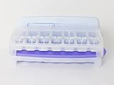  TUPPERWARE Eiswürfler Eiswürfel Behälter 1x hellblau + 1x Lila + Mini Trchter lila