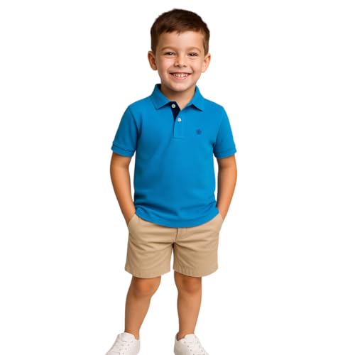 Reviews de Playeras Polo para Niños para comprar hoy. 45 Dubrovnik, Playera Polo Niño, Corte Clásico, Manga Corta (MX/US, Edad, 4 Años, 6 Años, Turquesa)