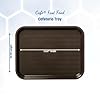 Carlisle FoodService Products CT101469 Cafe Standard Plastic Cafeteria/Fast Food Tray, NSF Certified, BPA Free, 14" Length x 10" Width, Chocolate (Pack of 24) #2