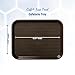 Carlisle FoodService Products Cafe Food Tray, Plastic Cafeteria Tray for Schools, Dining Halls, and Restaurants, Polypropylene, 10 x 14 Inches, Chocolate