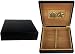 WANGXIAOYUE Caja de cigarros Humidor de cigarros, Cedro Cuero Caja de Almacenamiento de Cuero de diseño de Sello de Pozo Hygrómetro de Vidrio y humidificador Rectangular Caja de Tabaco (Color : A)