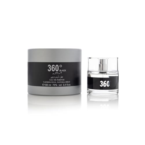 Image of Arabian Oud 360 Black - Eau de Parfum for Him - Fruity Oriental Fragrance with Bergamot, Green Tea and Sandalwood - 100 ml