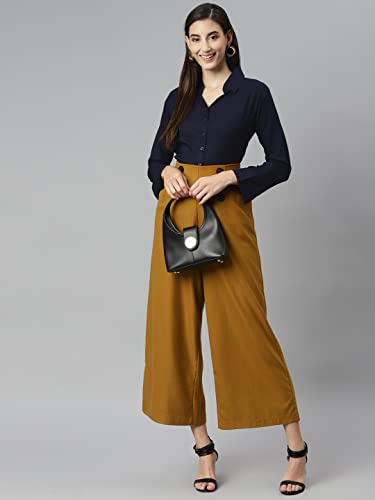 Image of muhuratam Women's Red Color Solid Shirt