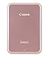 Canon Zoemini Mini Fotodrucker (Mini Fotodrucker, Bluetooth, 5 x 7,5cm Fotos, Akku, ZINK Druck tintenfrei, Sofortdruck, iOS, Android, Printapp, 160 g, 314 x 400 dpi), rose gold