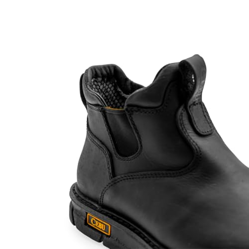 CEBU Botin Max Grip 6" Non-Slip Work Boot – Soft Toe – Lightweight Leather Ankle Boot with Slip-Resistant Sole – Oil & Acid Resistant – Men's Industrial Safety Footwear4