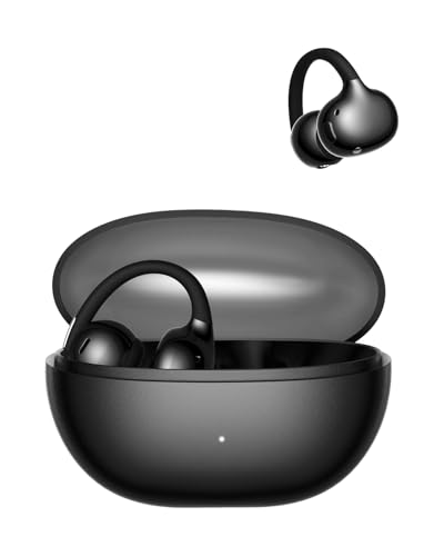 Image of Baseus Bowie MC2 Air Open Ear Clip-on Earbuds, CloudComfort Air Cushions for Workout Running, 11mm Drivers Super Bass 2.0, IP67 Waterproof, 40H Playtime, Flexible Secure Fit Earbuds