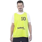 Softee Equipment Unisex Set mit 5 Leibchen, nummeriert von 16 bis 20 Weste, Gelb (Amarillo Fluor), Einheitsgröße