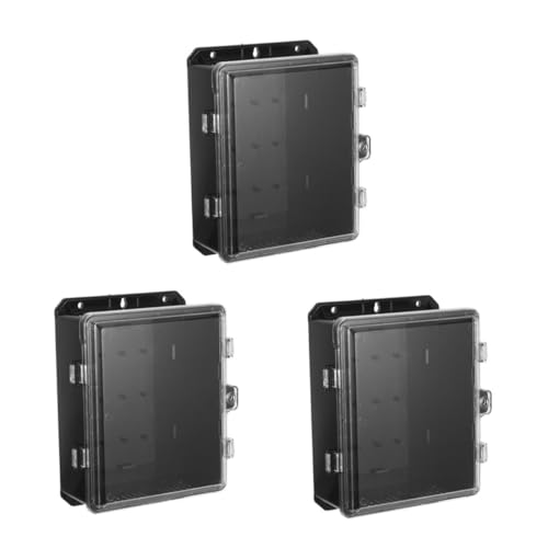 Boîtier électrique étanche extérieur ABOOFAN transparent en lot de 3 pièces pour dérivation