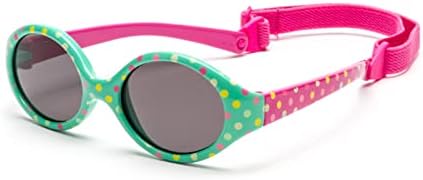 Kiddus Occhiali da Sole Polarizzati per neonato, bebè, bambino, bambina. Da  0 mesi. UV400 100% protezione UVA e UVB. Fascia removibile. Punti  multicolore : Amazon.it: Moda