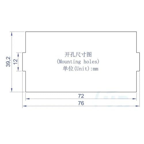 Compteur de tension numérique YB5135B AC 1000V Volt panneau LED bleu