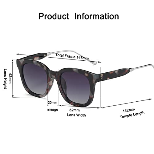 Women Square Polarized Sunglasses Men Classic Style UV400 Eyewear Protection4
