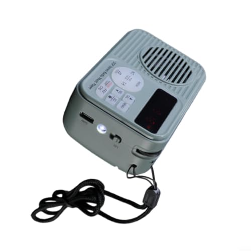 Radio portátil HRD231 con linterna para camping y emergencias del hogar color gris 8