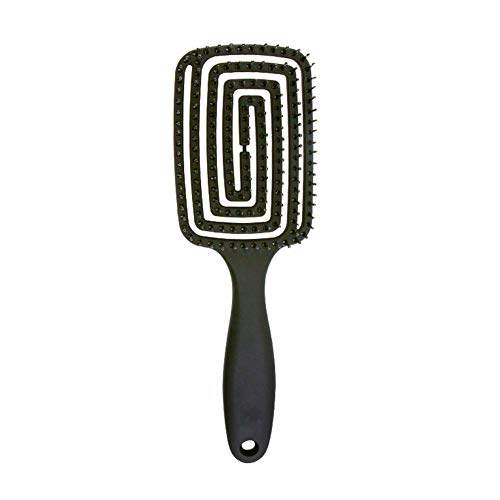 Detangling Brush, Curved & Vented Design Detangler Hair Brush for Women Curly/Long/Thick/Straight/Wig Hair and Detangled Hair Blow Dryer Brush(Black)