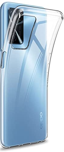 Captor Cover Trasparente per Oppo A16 / A16s / A54s, Custodia TPU in Silicone Flessibile Morbida e Sottile, Protezione di Alta Qualità con Bordo Rialzato per Schermo e Fotocamera