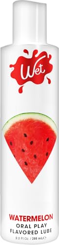 Image of Wet Juicy Watermelon Edible Lube, Condom Safe, Sugar-Free, 9 Fl Oz