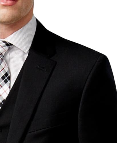 Tommy Hilfiger Mens Regular fit Suit Jacket Blazer 39 R Black Solid3