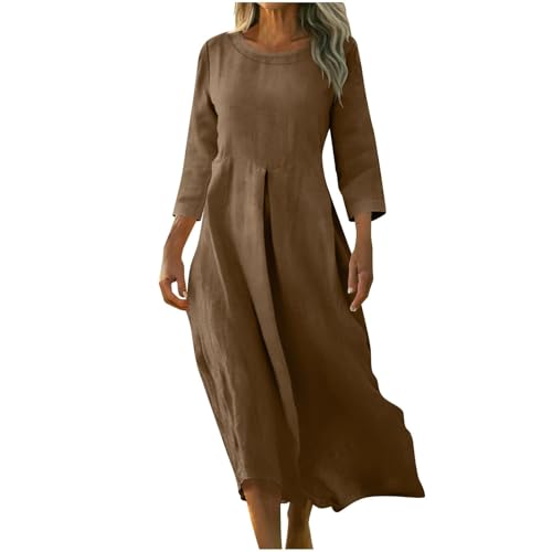 Robe midi d'été ample pour rester fraîche et libre de bouger