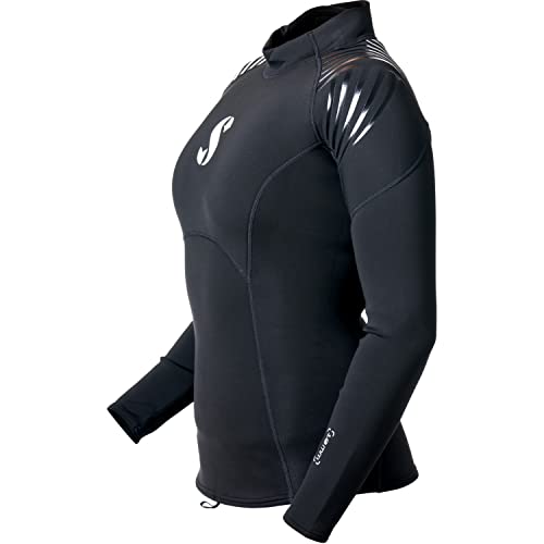 SCUBAPRO Women's Definition Top, Long Sleeve Wetsuit, 1mm (2XS, Black) miniatura 3